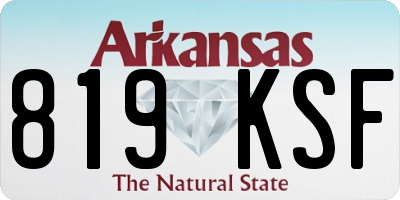 AR license plate 819KSF
