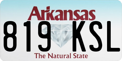AR license plate 819KSL