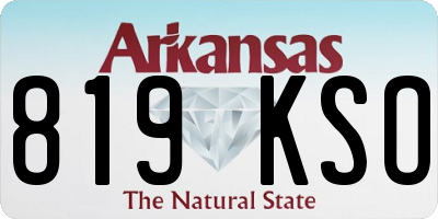 AR license plate 819KSO
