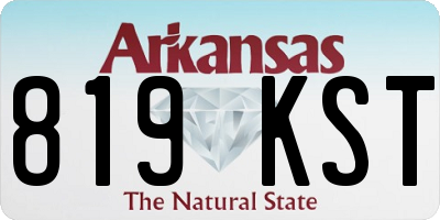 AR license plate 819KST