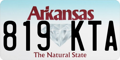 AR license plate 819KTA
