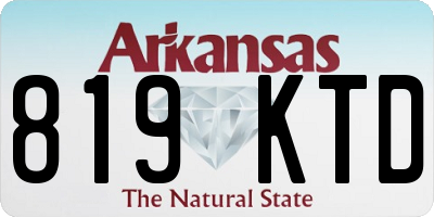 AR license plate 819KTD