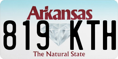 AR license plate 819KTH