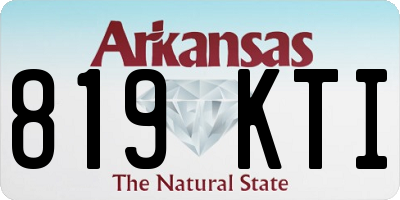 AR license plate 819KTI