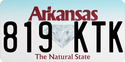 AR license plate 819KTK