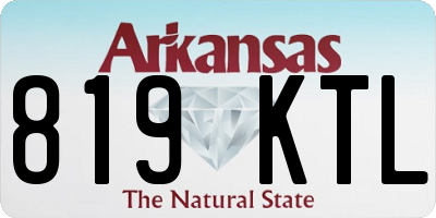 AR license plate 819KTL