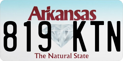 AR license plate 819KTN