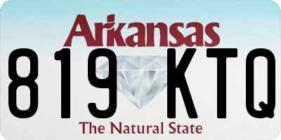 AR license plate 819KTQ