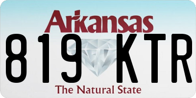 AR license plate 819KTR