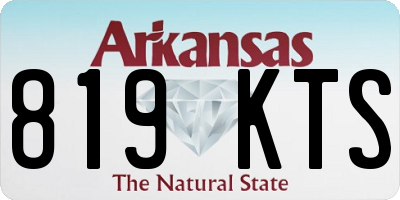 AR license plate 819KTS