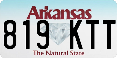 AR license plate 819KTT
