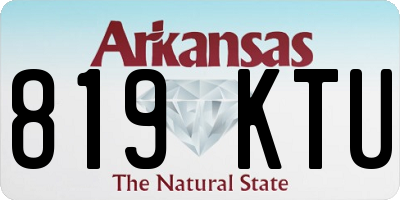 AR license plate 819KTU