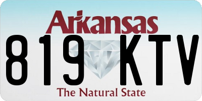 AR license plate 819KTV