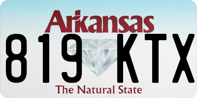AR license plate 819KTX