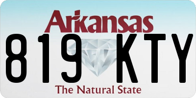 AR license plate 819KTY