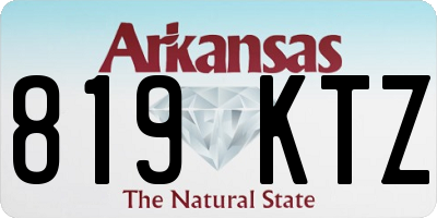 AR license plate 819KTZ