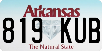 AR license plate 819KUB