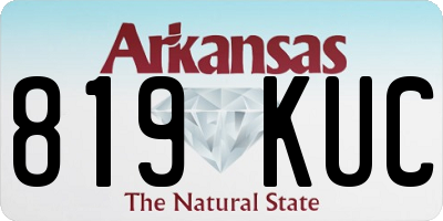 AR license plate 819KUC