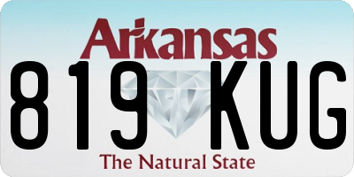 AR license plate 819KUG