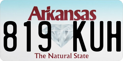 AR license plate 819KUH