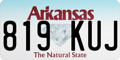 AR license plate 819KUJ