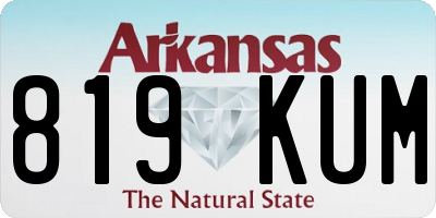 AR license plate 819KUM