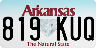 AR license plate 819KUQ
