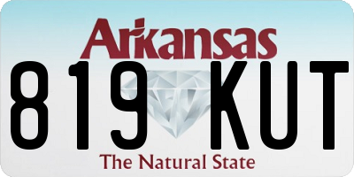 AR license plate 819KUT