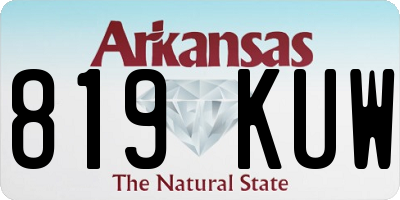 AR license plate 819KUW