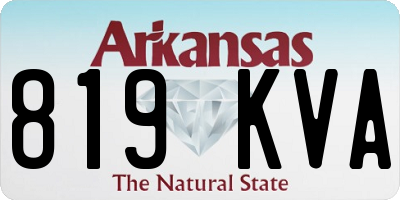 AR license plate 819KVA