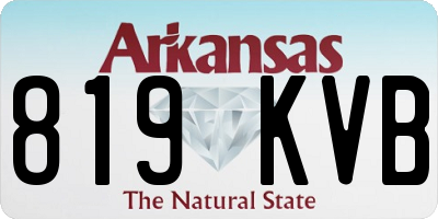 AR license plate 819KVB