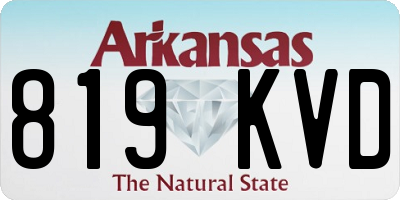 AR license plate 819KVD