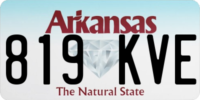 AR license plate 819KVE