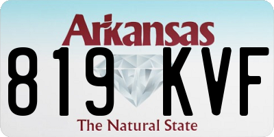 AR license plate 819KVF