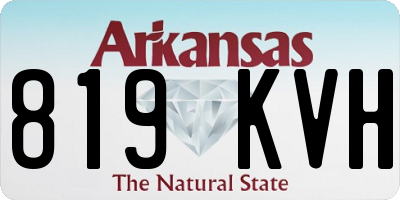 AR license plate 819KVH