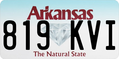 AR license plate 819KVI