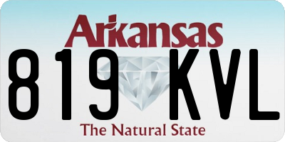 AR license plate 819KVL