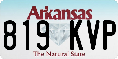 AR license plate 819KVP