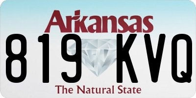 AR license plate 819KVQ