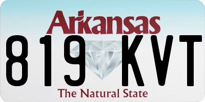 AR license plate 819KVT