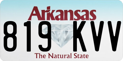 AR license plate 819KVV
