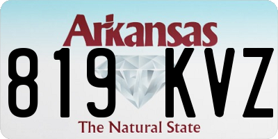 AR license plate 819KVZ