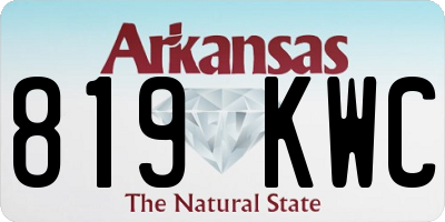 AR license plate 819KWC