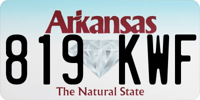 AR license plate 819KWF