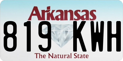 AR license plate 819KWH