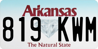 AR license plate 819KWM