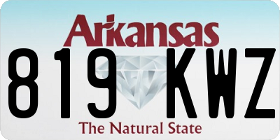 AR license plate 819KWZ