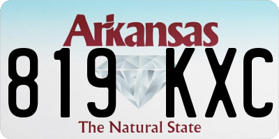 AR license plate 819KXC