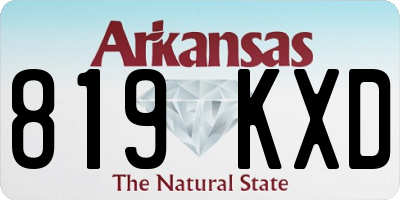 AR license plate 819KXD