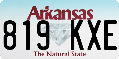 AR license plate 819KXE